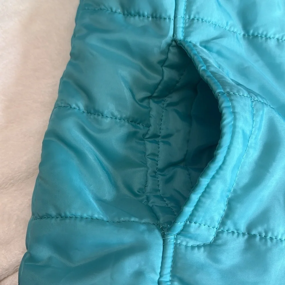 Magellan Teal and Gray Unisex Puffer Jacket
